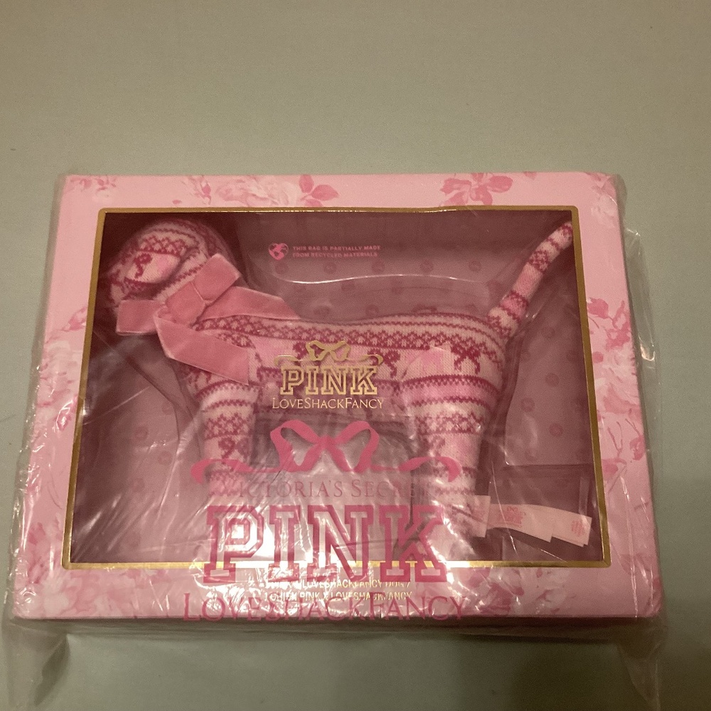 PINK Victoria’s Secret Love Shack Fancy dog NEW